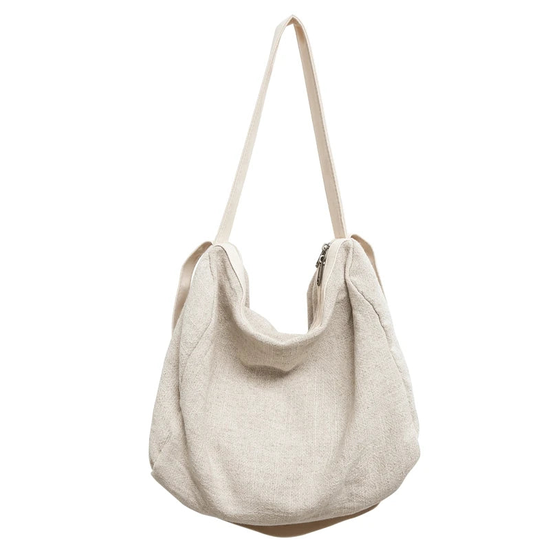 Large Capacity Canvas Tote Bag – Women's Shoulder & Crossbody Handbag