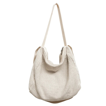 Large Capacity Canvas Tote Bag – Women's Shoulder & Crossbody Handbag