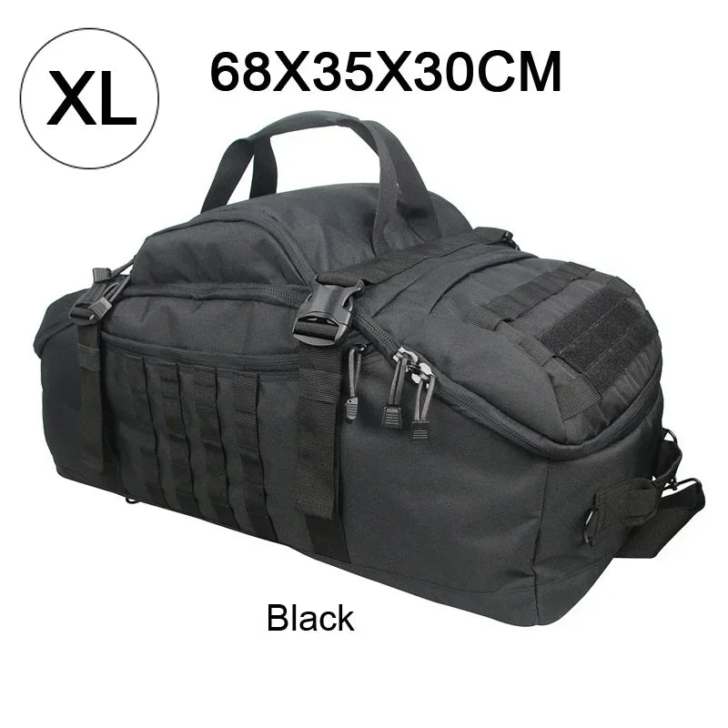 Tactical Duffle Backpack – 25L 45L 80L MOLLE Camping Travel Bag