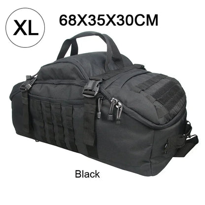 Tactical Duffle Backpack – 25L 45L 80L MOLLE Camping Travel Bag