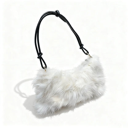 Faux Fur Shoulder Bag — Luxury Tote & Clutch Purse for Women