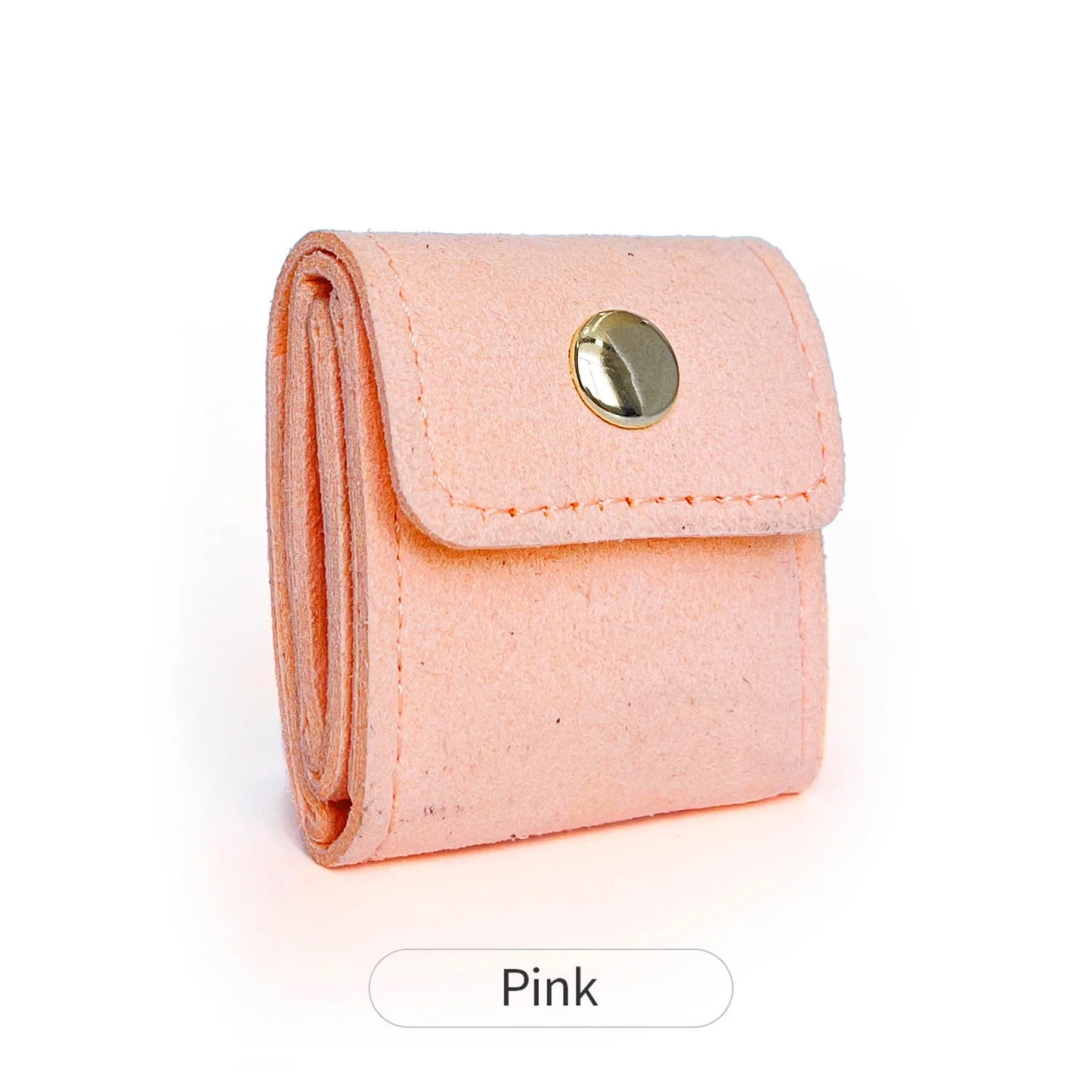 Mini Leather Jewelry Storage Bag – Foldable Portable Organizer for Women