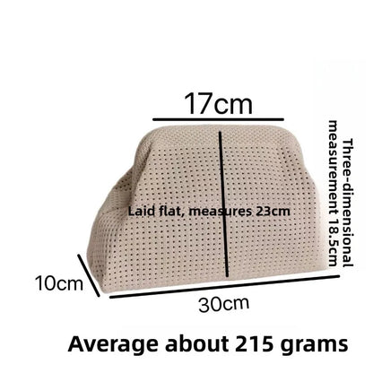 Trendy Knitted Clip Bag Versatile Large Capacity Suitable Storage Bags High-End Pattern Clutch Love