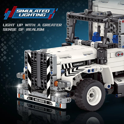 Engineering Tow Truck Building Blocks Set – Technic Highway Trailer Crane Kit