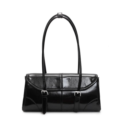 Oil Wax Leather Shoulder Bag – Women's Elegant Underarm Purse