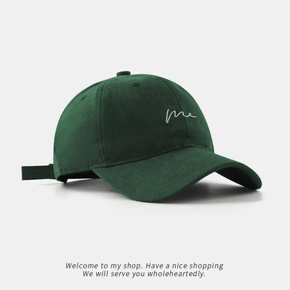 Bear Embroidered Baseball Cap – Unisex Large Brim Dad Hat