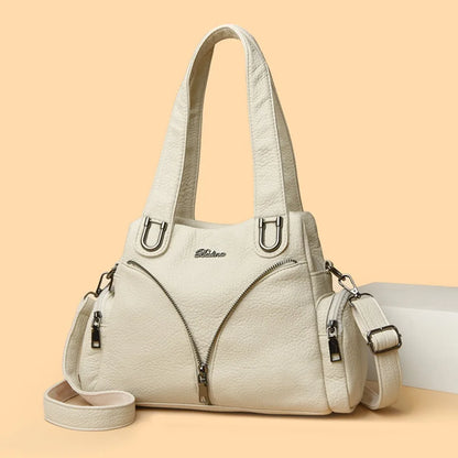 Luxury Leather Shoulder Bag for Women – Designer Crossbody Handbag