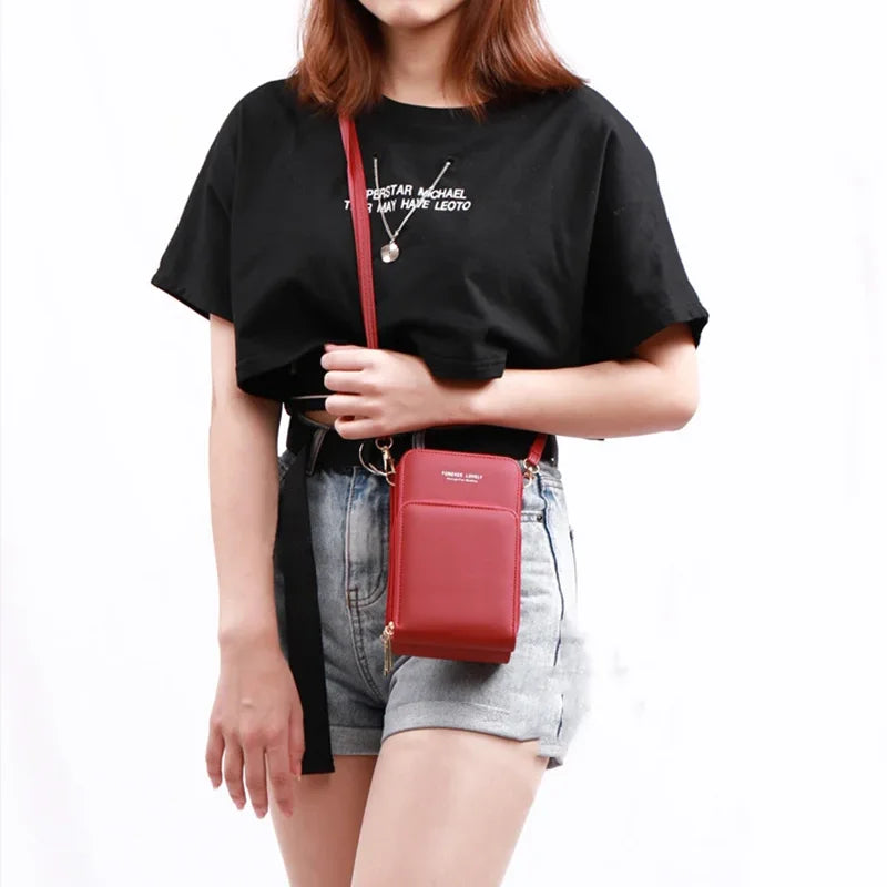 Touchscreen Crossbody Phone Purse for Women – Multifunction Wallet Bag