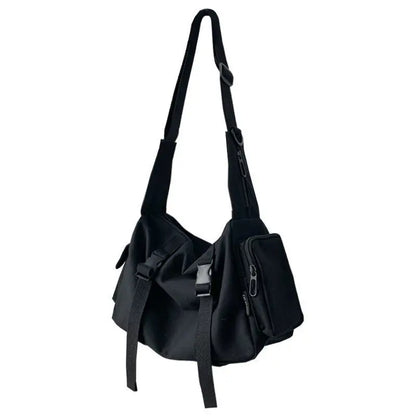 Canvas Messenger Bag – Unisex Japanese Harajuku Crossbody Shoulder Bag