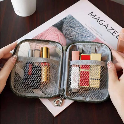 Clear Cosmetic Pouch – Mini Travel Makeup & Accessories Organizer