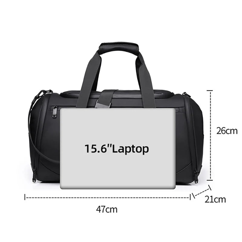 Large Gym Duffel Bag – Wet Dry Sport & Travel Bag