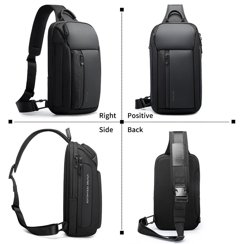 BANGE Crossbody Sling Bag – Waterproof Oxford Shoulder Pack