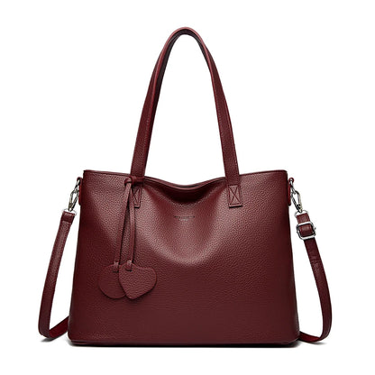 Soft Leather Tote Bag for Women – Designer Shoulder & Crossbody Handbag
