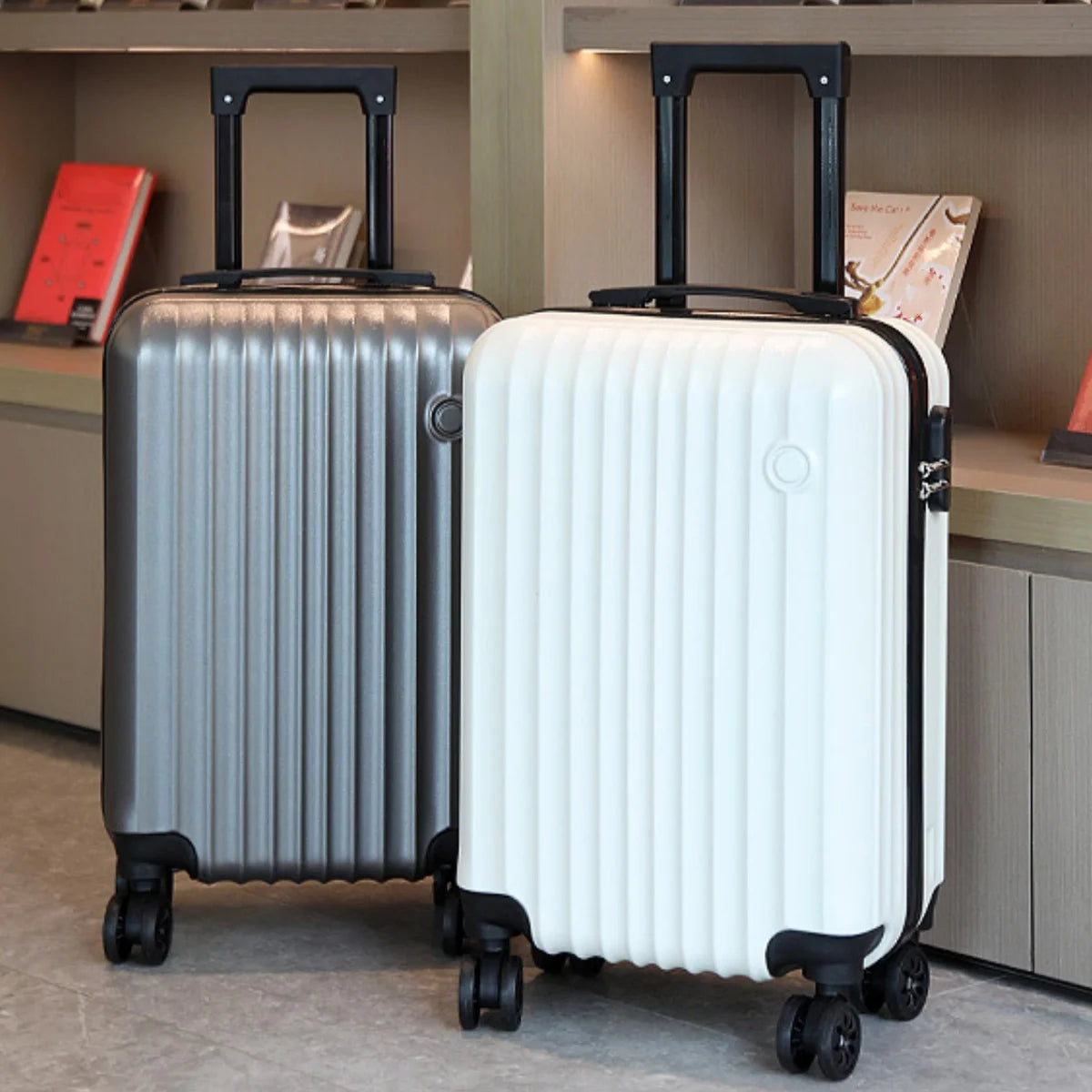 20-Inch Hardshell Trolley Suitcase with Combination Lock