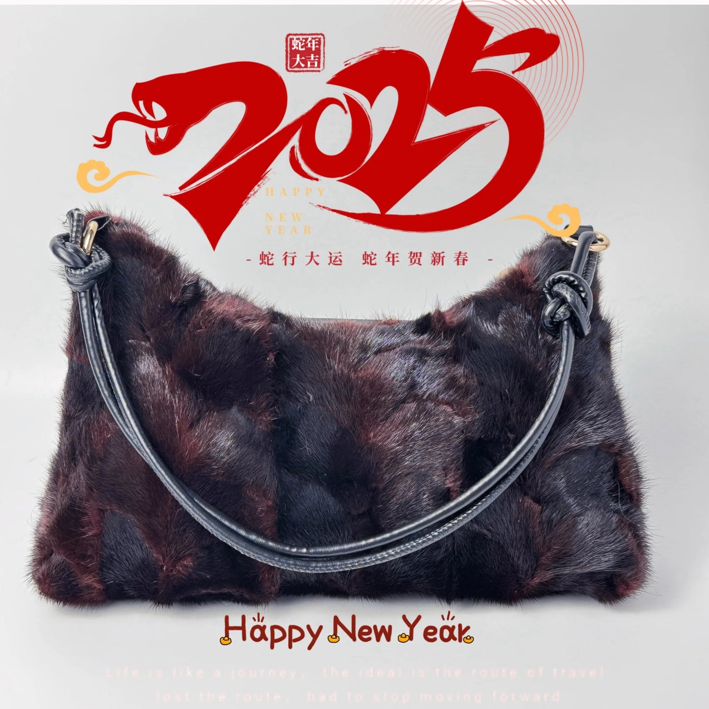 Faux Fur Shoulder Bag – Luxury Women's Crossbody Handbag