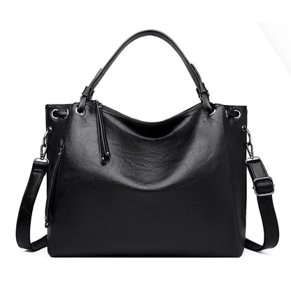 Large Leather Tote Handbag for Women – Shoulder & Crossbody Bag
