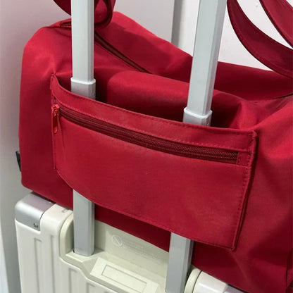 Canvas Crossbody Tote Bag for Women – Large Capacity Travel & Yoga Bag