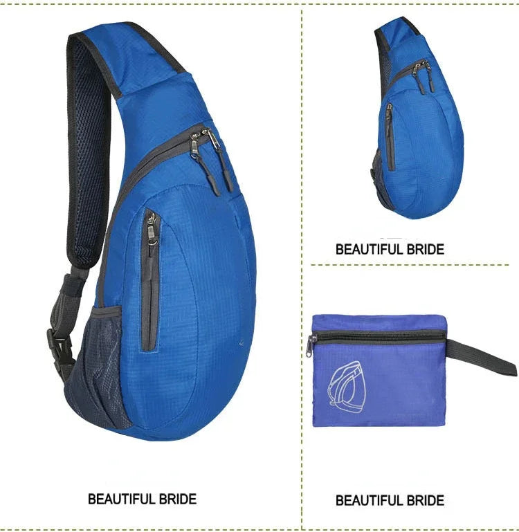 Waterproof Sling Bag – Foldable Crossbody Chest Pack for Hiking & Travel