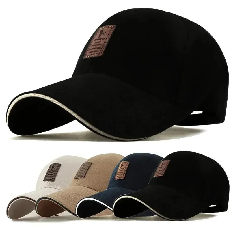 Structured Cotton Snapback Baseball Cap – Unisex Summer Sunhat