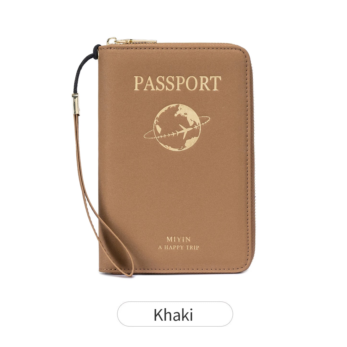 Passport Holder Travel Wallet – RFID Zip Organizer