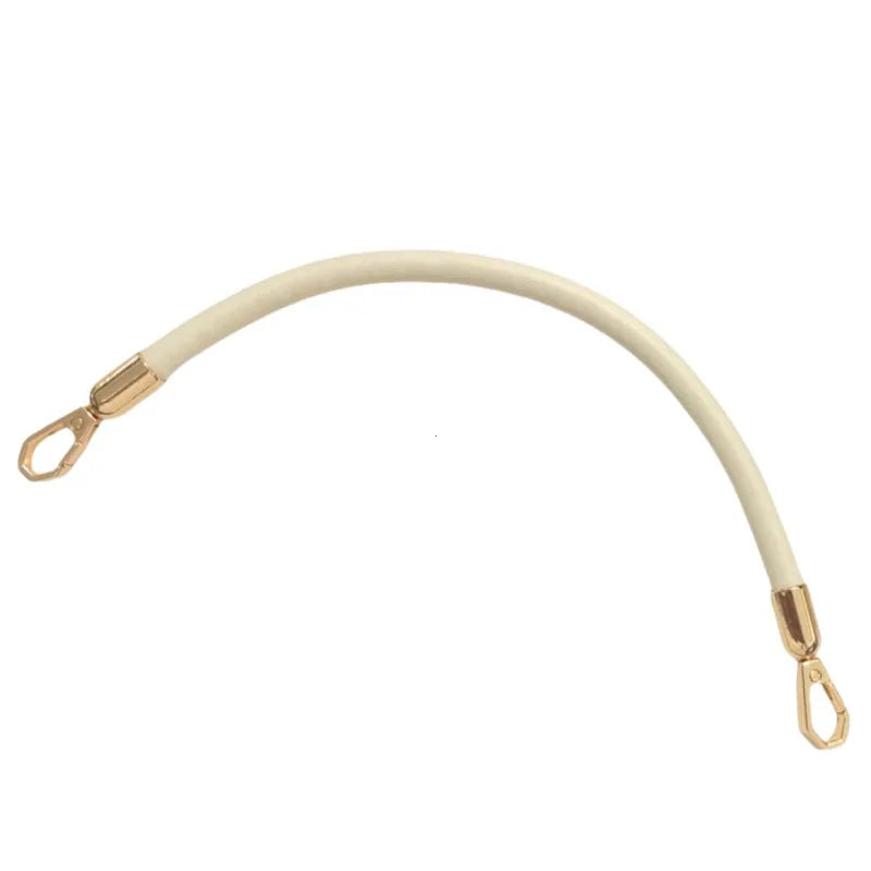 40cm PU Leather Bag Handle Strap with Gold Chain Buckle