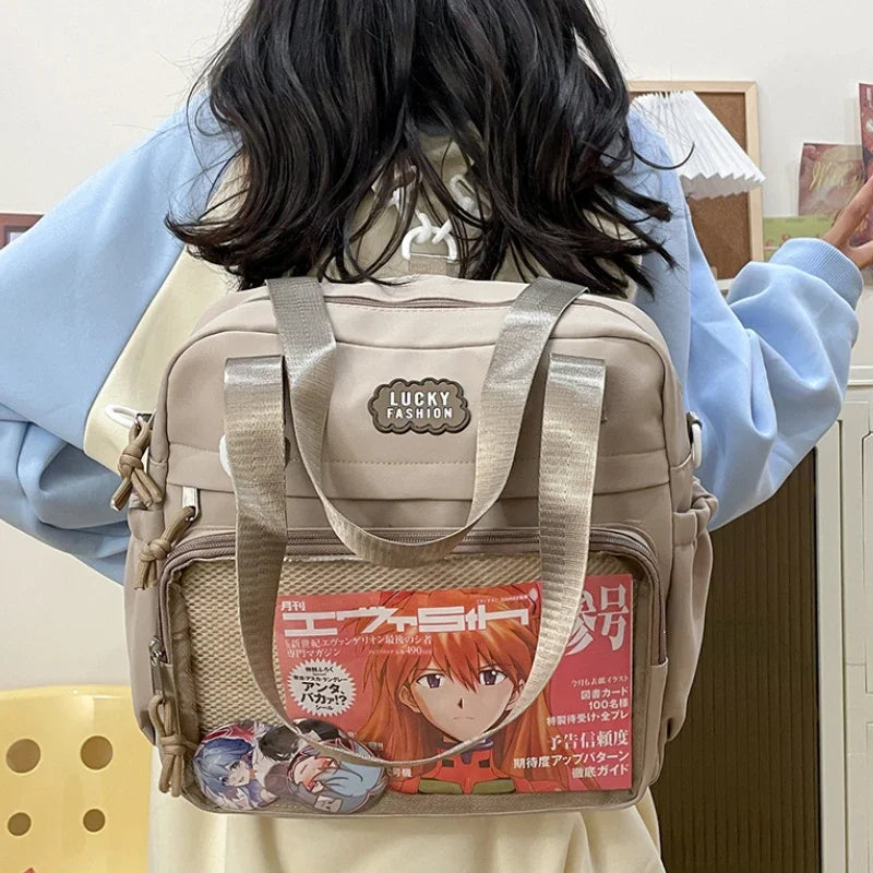 Nylon Ita Bag – Y2K Japanese Preppy Crossbody Shoulder Bag