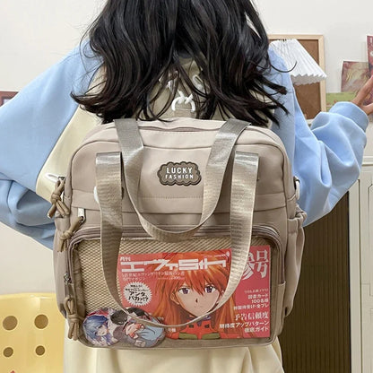 Nylon Ita Bag – Y2K Japanese Preppy Crossbody Shoulder Bag