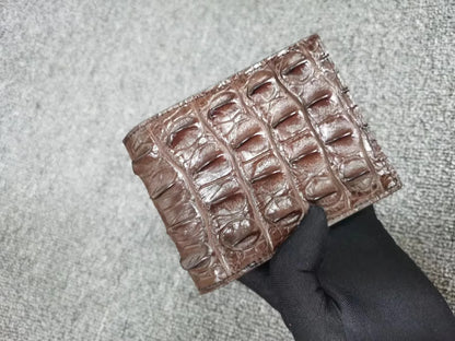 Crocodile Leather Bifold Wallet for Men – Luxury Card Holder