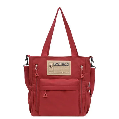 Nylon Shoulder Bag for Women – Multi-Pocket Tote & Crossbody