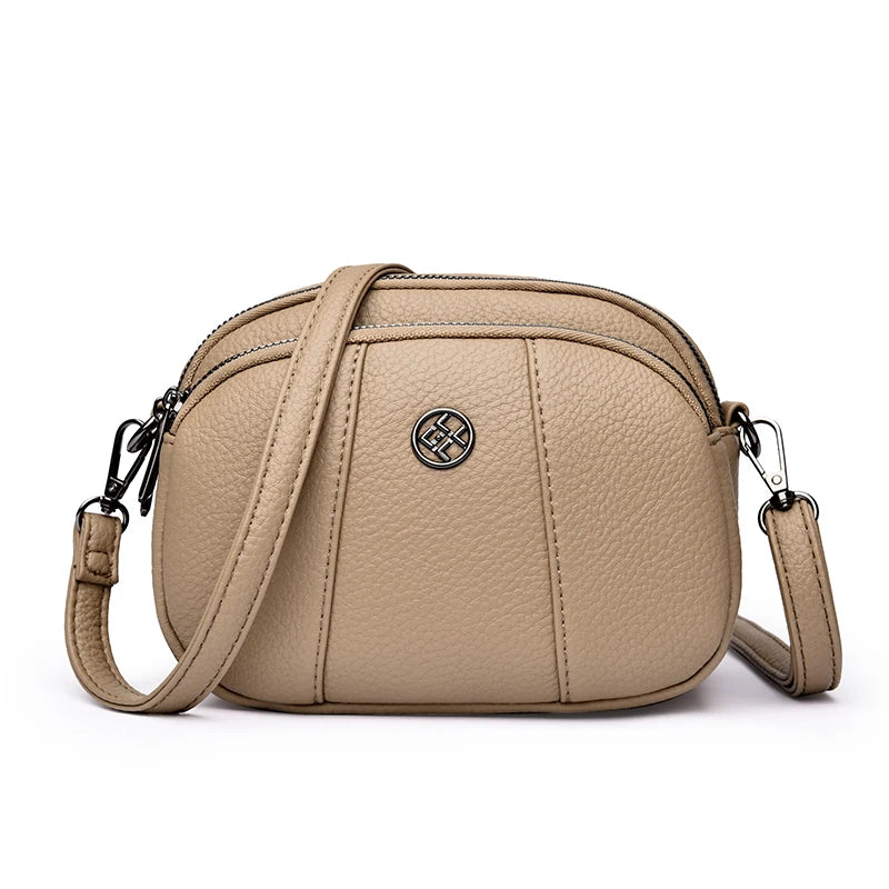 Soft Leather Crossbody Bag – Women's Luxury Shoulder Messenger Purse
