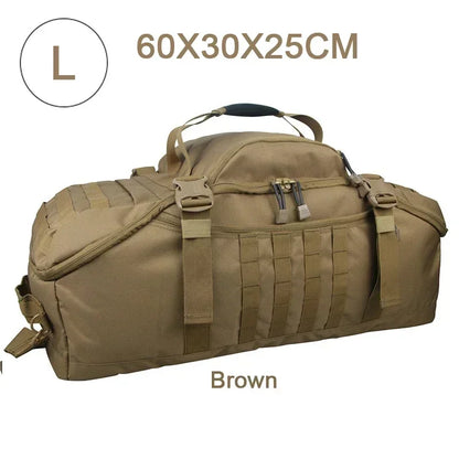 Tactical Duffle Backpack – 25L 45L 80L MOLLE Camping Travel Bag