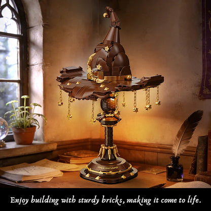 Magic Hat Lamp MOC Building Blocks Set – Fantasy Wizard Decor
