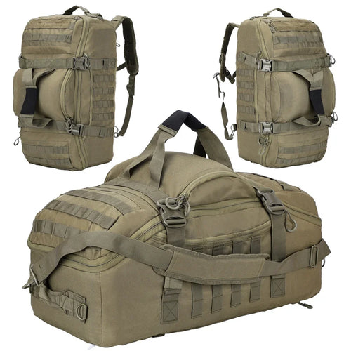 Tactical Duffle Backpack – 25L 45L 80L MOLLE Camping Travel Bag