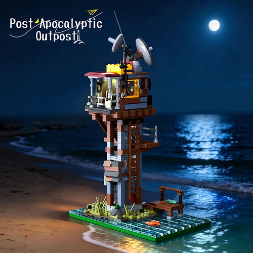 Post-Apocalyptic Outpost Tower MOC Building Blocks Set