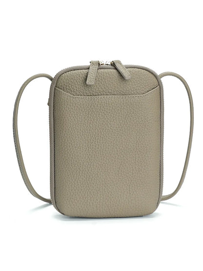 Genuine Leather Crossbody Bag for Women – Zipper Phone Purse
