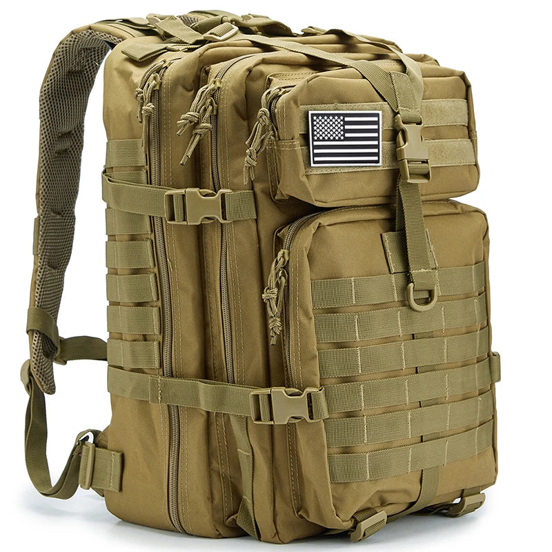 45L Tactical Backpack – Men's MOLLE Military Assault Pack