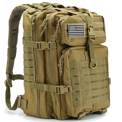 45L Tactical Backpack – Men's MOLLE Military Assault Pack