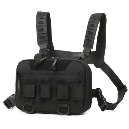 Tactical Chest Rig Bag – MOLLE Vest Front Pouch Daypack