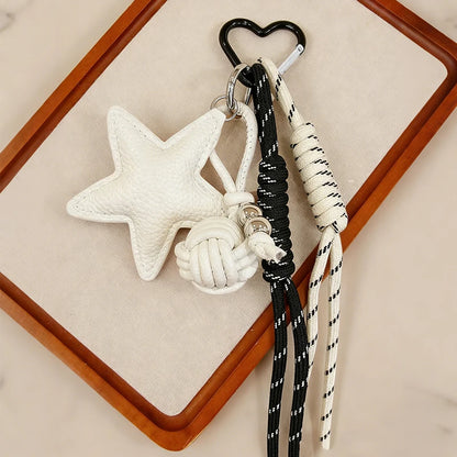PU Leather Star Keychain Bag Charm & Bag Pendant
