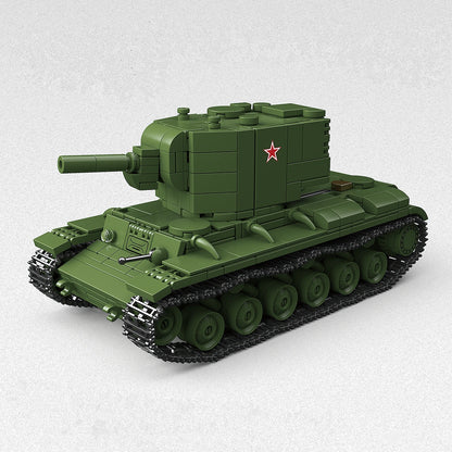 KV-220 Heavy Tank Building Blocks Set – WWII Soviet Military Bricks Toy