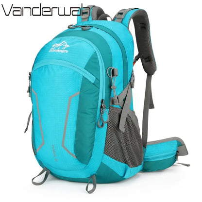 40L Hiking Backpack with Detachable Frame, Breathable Mesh Back & Rain Cover
