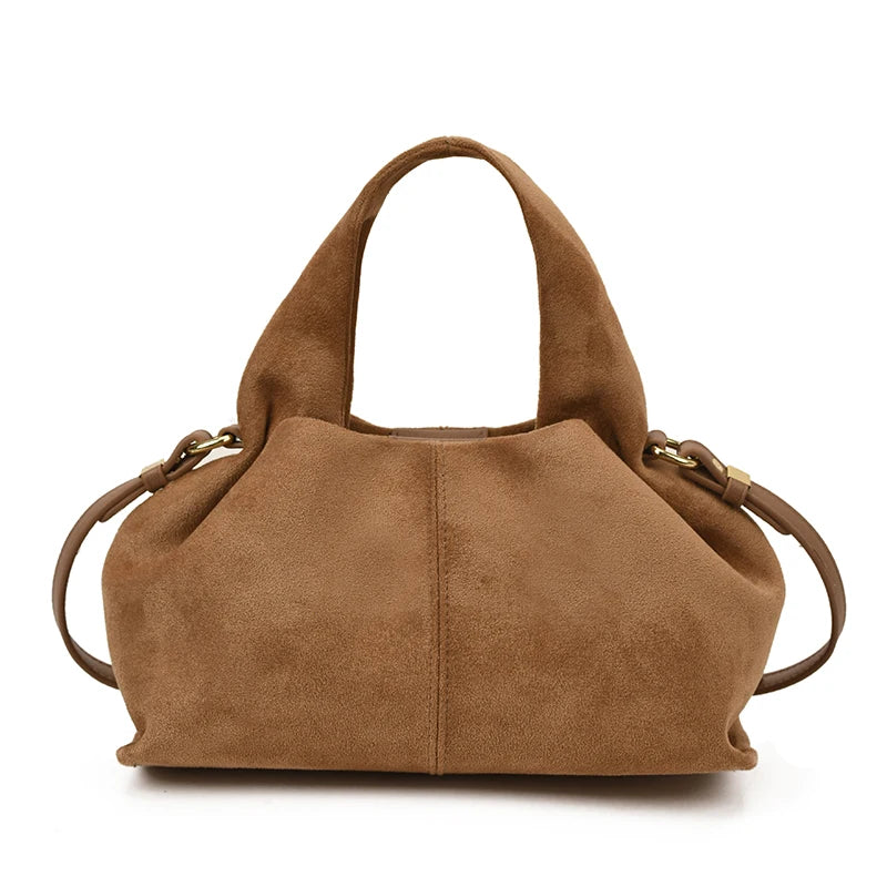 Faux Suede Mini Handbag – Luxury Women's Top-Handle Bag