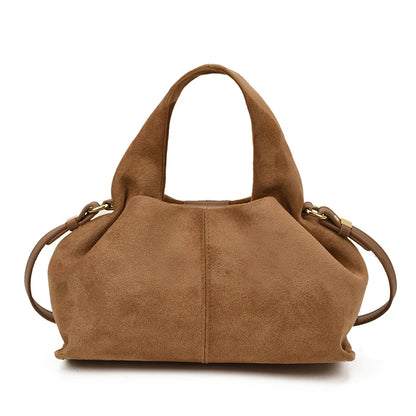 Faux Suede Mini Handbag – Luxury Women's Top-Handle Bag