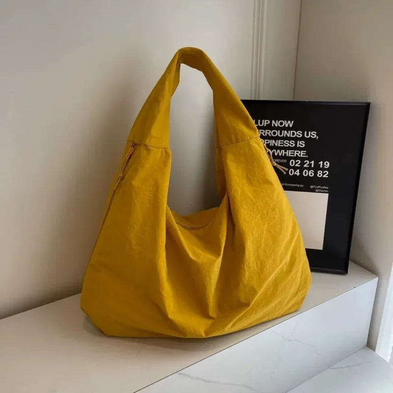 Nylon Shoulder Bag for Women – Casual Commuter Hobo Tote
