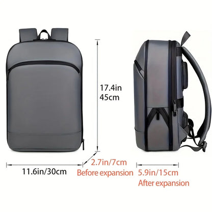 Lightweight Business Backpack for Men – Expandable Multi-Compartment Laptop Bag