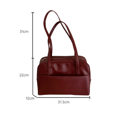 Large Capacity Vintage Shoulder Bag for Women – Korean Style