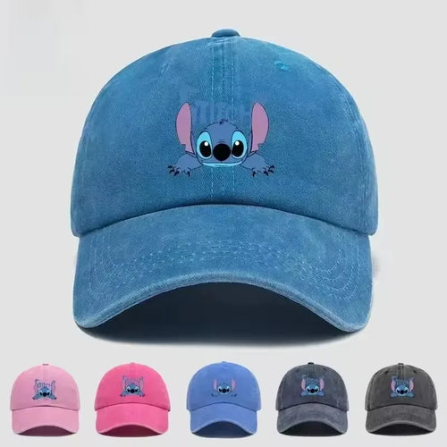 Stitch Cartoon Baseball Cap – Kawaii Anime Snapback Hat