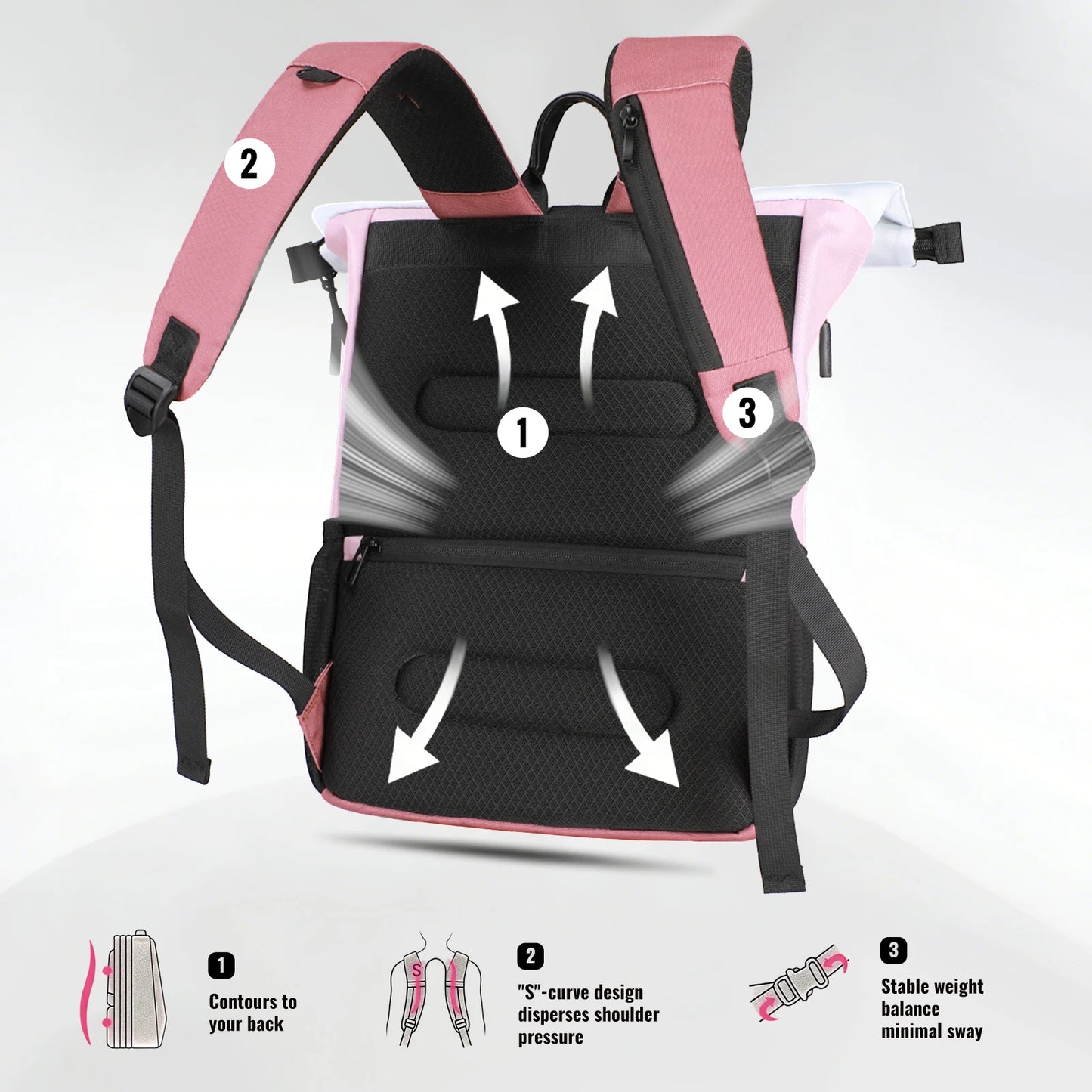 Waterproof Travel Backpack – 15.6" Laptop Bag with USB Charging Port