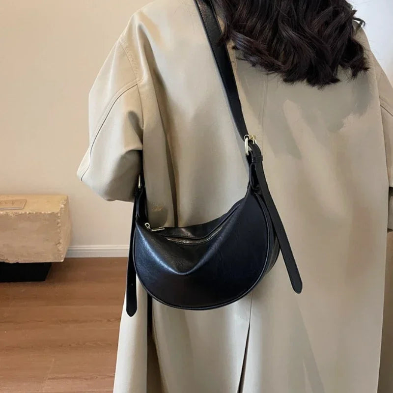 Women's Large Capacity Crossbody Bag – Soft Leather Shoulder Hobo Handbag