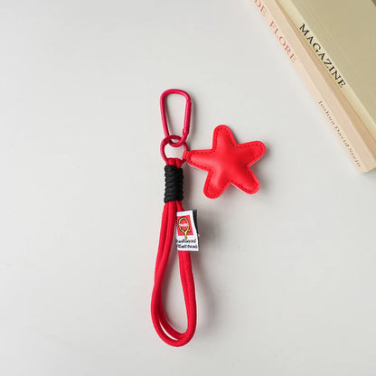 PU Leather Star Keychain Bag Charm & Bag Pendant
